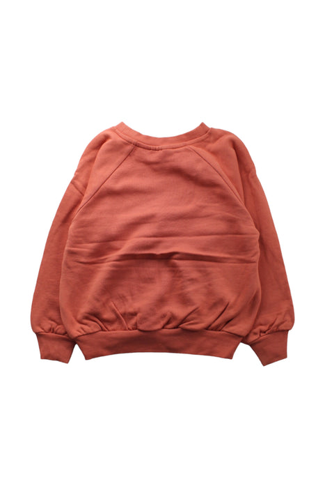 A Orange Crewneck Sweatshirts from Mini Rodini in size 4T for girl. (Back View)