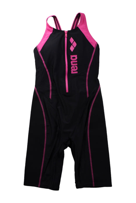 A Black Wetsuits from Arena in size 12Y for girl. (Front View)