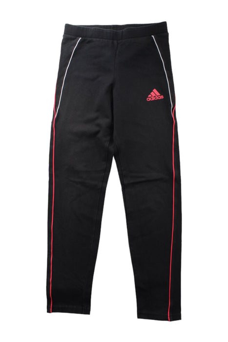 A Black Leggings from Adidas in size 10Y for girl. (Front View)