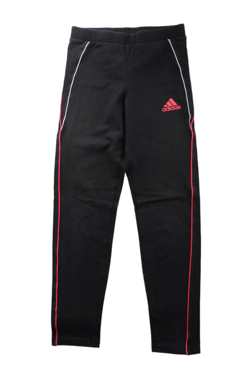A Black Leggings from Adidas in size 10Y for girl. (Front View)