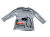 A Grey Long Sleeve T Shirts from Seed in size 3T for neutral. (Front View)