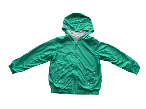 A Green Lightweight Jackets from Seed in size 6T for neutral. (Front View)