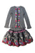 A Grey Long Sleeve Dresses from Monnalisa in size 8Y for girl. (Front View)