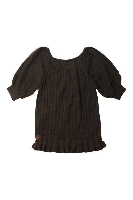 A Brown Short Sleeve Tops from Boss in size 10Y for girl. (Back View)