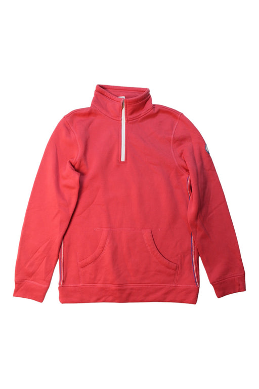 A Red Zippered Sweatshirts from Aigle in size 14Y for boy. (Front View)