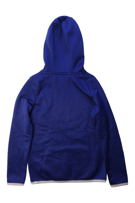 A Blue Hooded Sweatshirts from Under Armour in size 10Y for boy. (Back View)