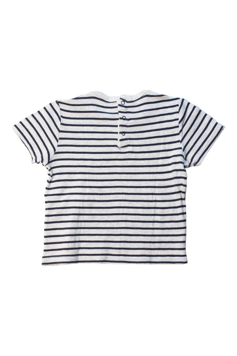 A Blue Short Sleeve T Shirts from Petit Bateau in size 18-24M for boy. (Back View)