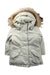 A Ivory Coats from Woolrich in size 2T for boy. (Front View)