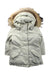 A Ivory Coats from Woolrich in size 2T for boy. (Front View)