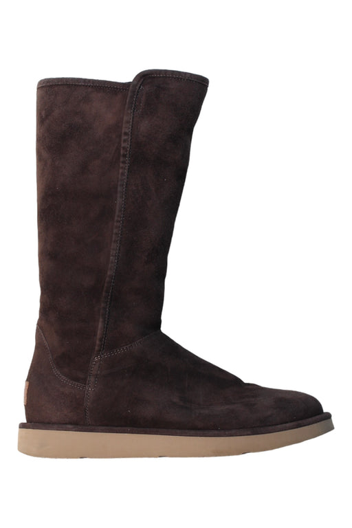 A Brown Winter Boots from UGG in size 14Y for girl. (Front View)