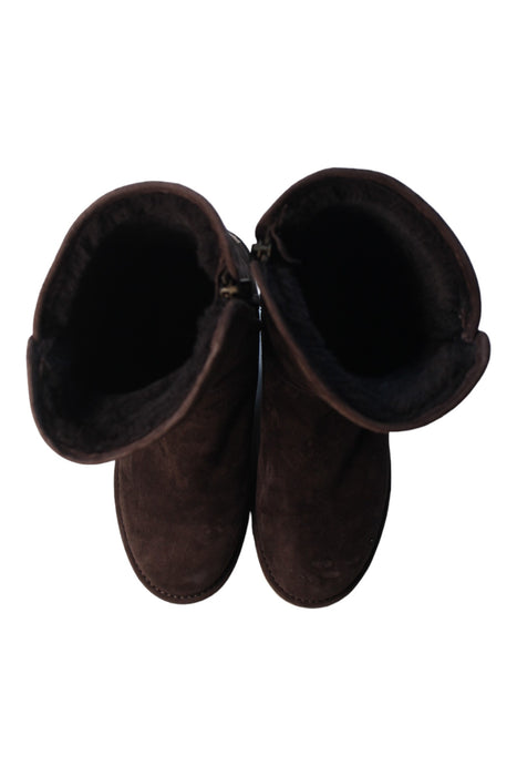 A Brown Winter Boots from UGG in size 14Y for girl. (Back View)