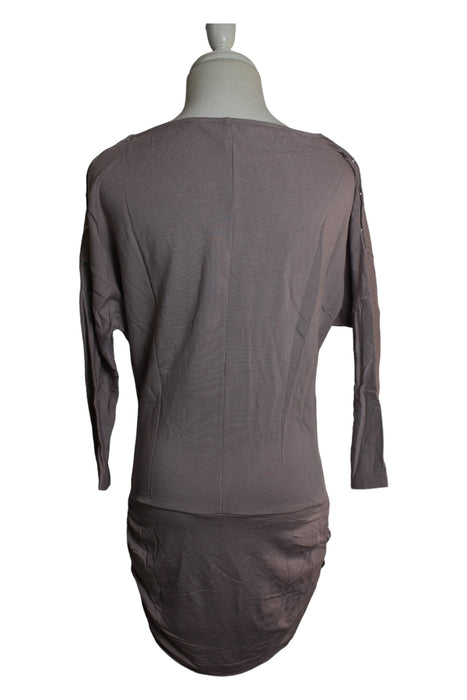 A Taupe Long Sleeve Dresses from Seraphine in size XS for maternity. (Back View)