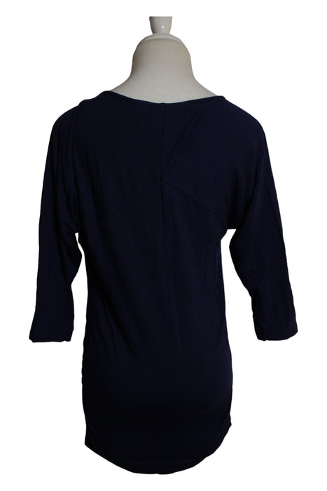 A Blue Long Sleeve Dresses from Seraphine in size XS for maternity. (Back View)