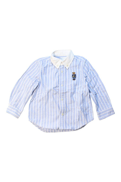 A Blue Long Sleeve Shirts from Ralph Lauren in size 18-24M for boy. (Front View)