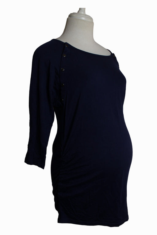 A Blue Long Sleeve Dresses from Seraphine in size XS for maternity. (Front View)