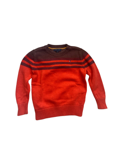 A Red Knit Sweaters from Tommy Hilfiger in size 4T for boy. (Front View)