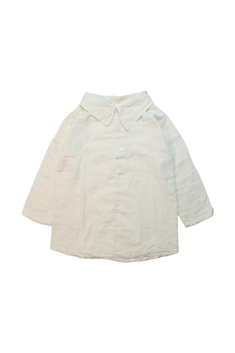 A White Long Sleeve Tops from Mabo in size 4T for girl. (Front View)