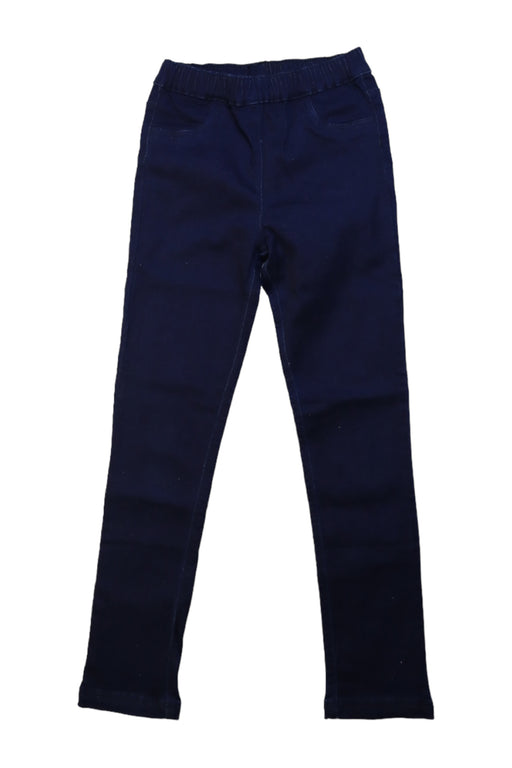 A Navy Jeans from Petit Bateau in size 8Y for girl. (Front View)