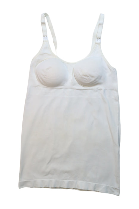 A White Nursing Tops from Bravado in size M for maternity. (Front View)