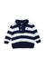 A Navy Buttoned Sweatshirts from Ralph Lauren in size 3-6M for boy. (Front View)