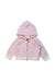 A Pink Zippered Sweatshirts from Bonnie Baby in size 6-12M for girl. (Front View)