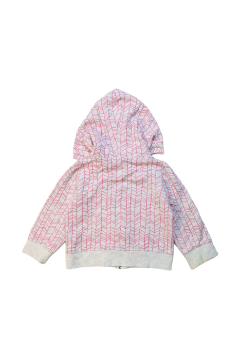 A Pink Zippered Sweatshirts from Bonnie Baby in size 6-12M for girl. (Back View)