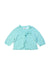 A Blue Cardigans from Kingkow in size 6-12M for girl. (Front View)