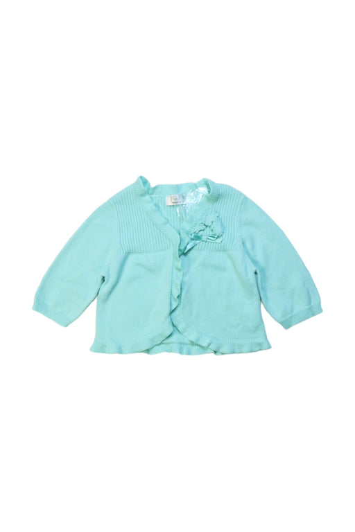 A Blue Cardigans from Kingkow in size 6-12M for girl. (Front View)