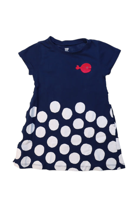 A Navy Short Sleeve Dresses from Graniph in size 18-24M for girl. (Front View)