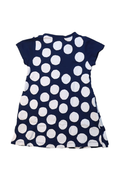 A Navy Short Sleeve Dresses from Graniph in size 18-24M for girl. (Back View)