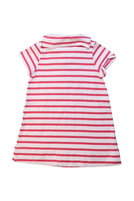 A Pink Short Sleeve Dresses from Petit Bateau in size 12-18M for girl. (Back View)