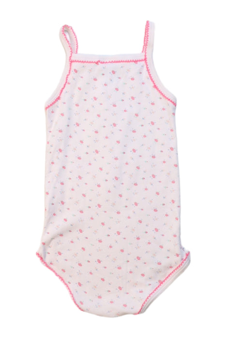 A Pink Sleeveless Bodysuits from Petit Bateau in size 12-18M for girl. (Back View)