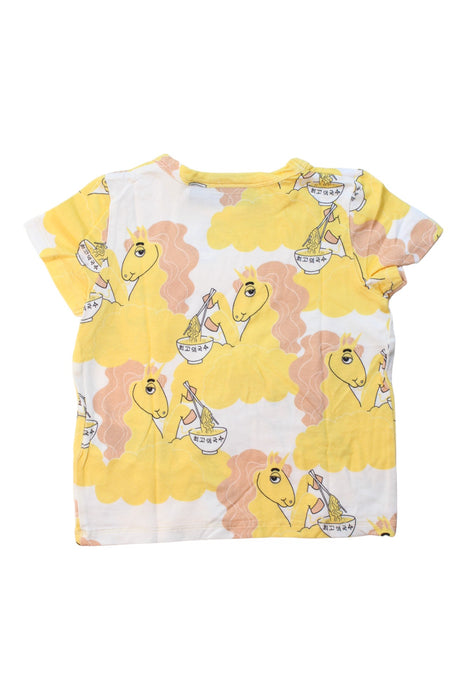 A Yellow Short Sleeve T Shirts from Mini Rodini in size 12-18M for girl. (Back View)