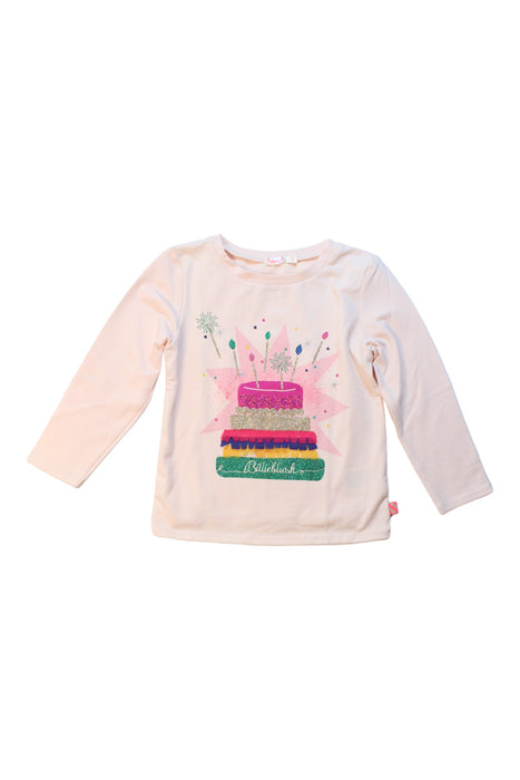 A Pink Long Sleeve T Shirts from Billieblush in size 3T for girl. (Front View)