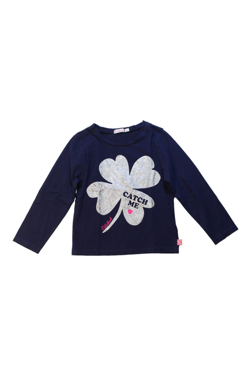 A Blue Long Sleeve T Shirts from Billieblush in size 3T for girl. (Front View)