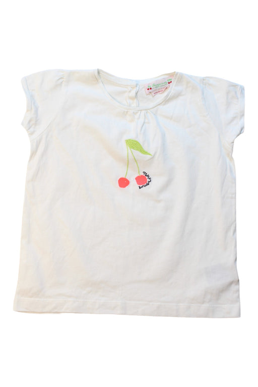 A White Short Sleeve T Shirts from Bonpoint in size 3T for girl. (Front View)