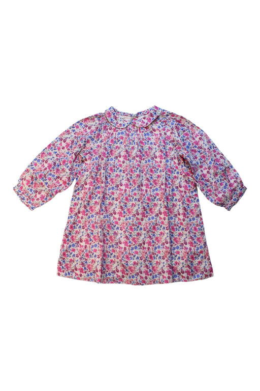 A Pink Long Sleeve Dresses from Bonpoint in size 3T for girl. (Front View)