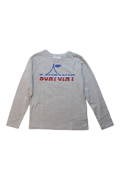 A Grey Long Sleeve T Shirts from Bonpoint in size 8Y for boy. (Front View)