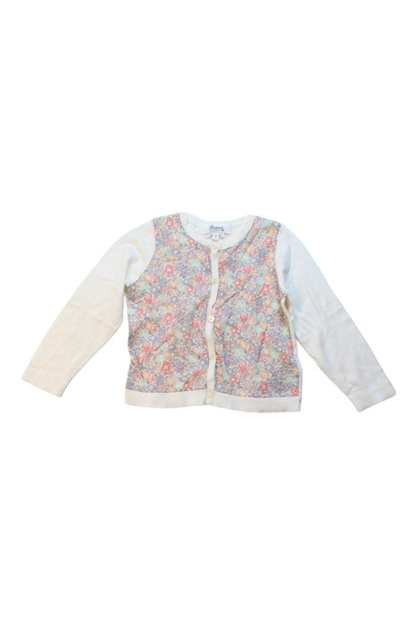 A White Cardigans from Bonpoint in size 2T for girl. (Front View)