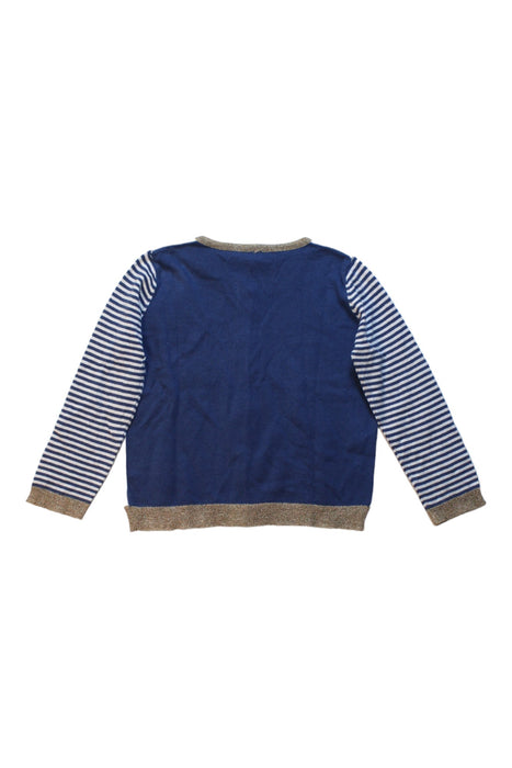 A Blue Long Sleeve Tops from Simple Kids in size 3T for boy. (Back View)