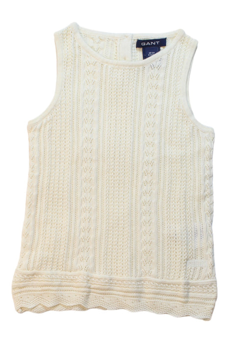 A White Sleeveless Tops from GANT in size 3T for girl. (Front View)