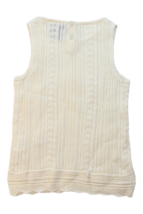 A White Sleeveless Tops from GANT in size 3T for girl. (Back View)