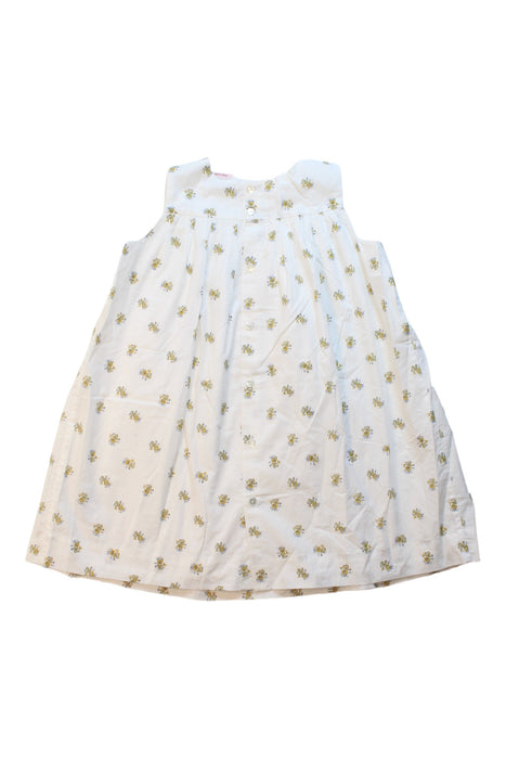 A White Sleeveless Dresses from Bonpoint in size 3T for girl. (Back View)