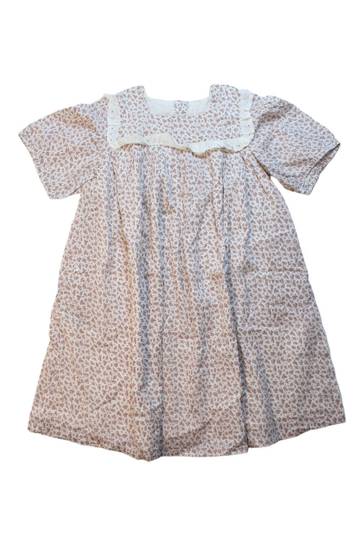 A White Short Sleeve Dresses from Little Cotton Clothes in size 8Y for girl. (Front View)