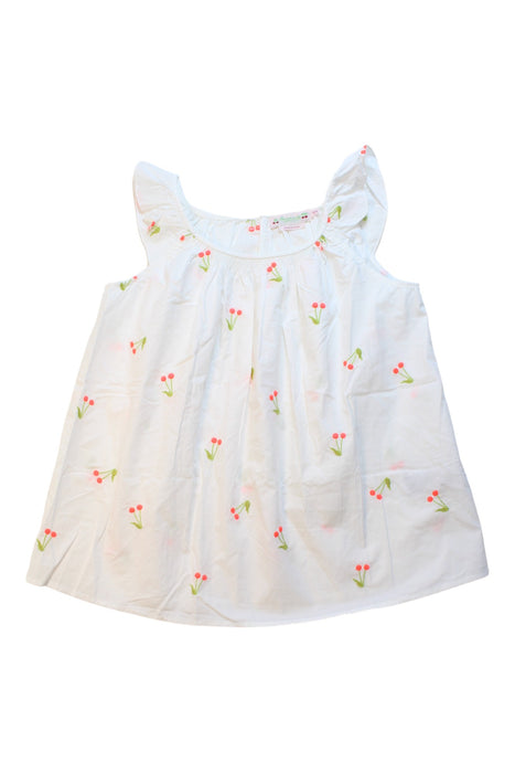 A White Sleeveless Dresses from Bonpoint in size 10Y for girl. (Front View)