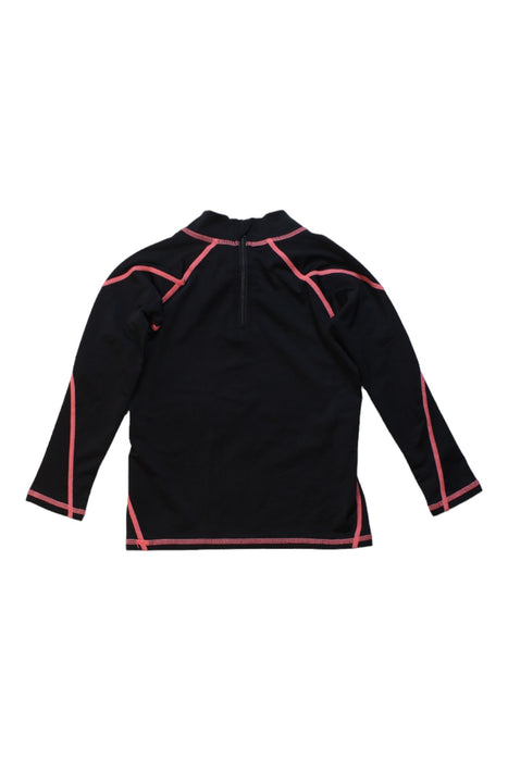 A Black Rash Guards from Aquasport in size 2T for boy. (Back View)