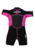 A Black Wetsuits from Aquasport in size 2T for boy. (Back View)