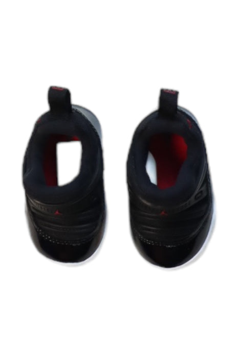 A Black Slip Ons from Air Jordan in size 3-6M for boy. (Back View)