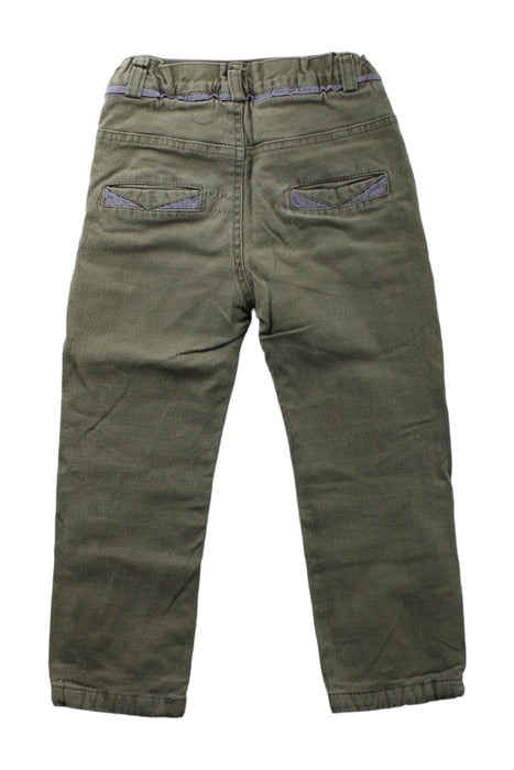 A Green Casual Pants from Catimini in size 4T for boy. (Back View)