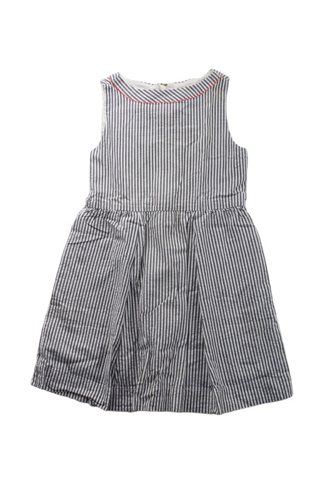 A Grey Sleeveless Dresses from Crewcuts in size 4T for girl. (Front View)